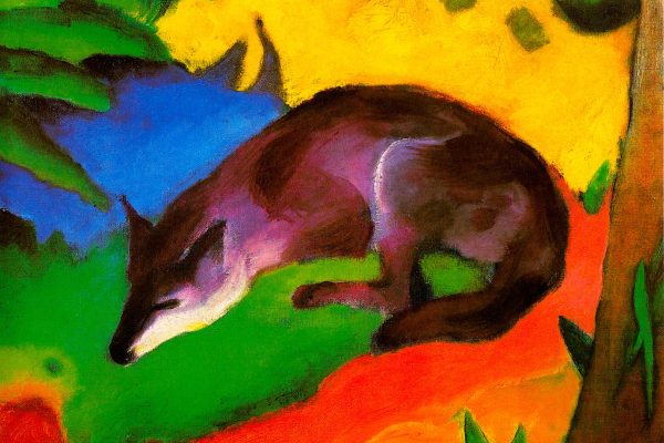 Franz Marc - Fuchs, Glasbild Online-Verkauf – Bild 5