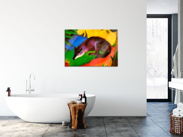 Franz Marc - Fuchs, Glasbild Online-Verkauf – Bild 4