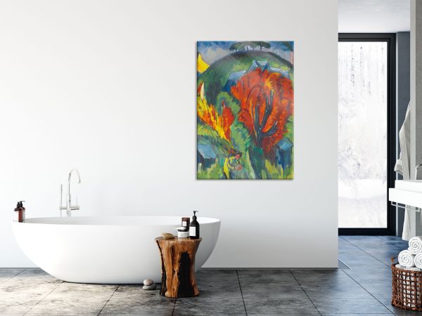 Ernst Ludwig Kirchner - GALGENBERG IN JENA , Glasbild Online-Schn?ppchen – Bild 4