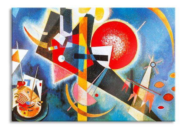 Wassily Kandinsky - Im Blau, Glasbild Schn?ppchen