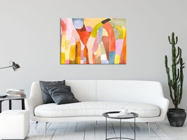 Paul Klee - Bewegung von gewölbten Räumen, Glasbild Rabatt – Bild 2