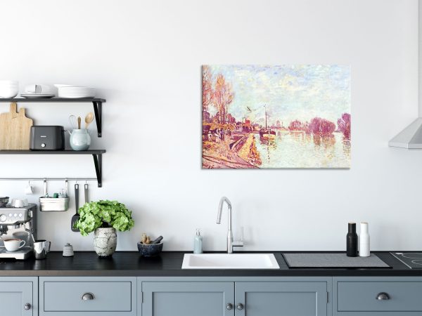 Alfred Sisley - His at Suresne , Glasbild Online-Verkauf – Bild 3