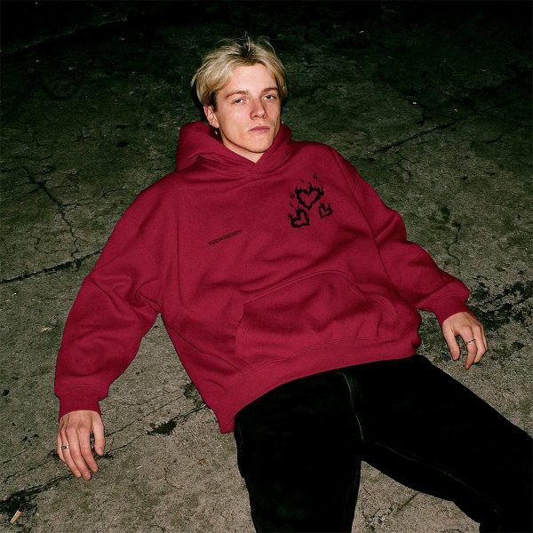Hoodie Red Hearts by 22DABE22® Online-Verkauf – Bild 3