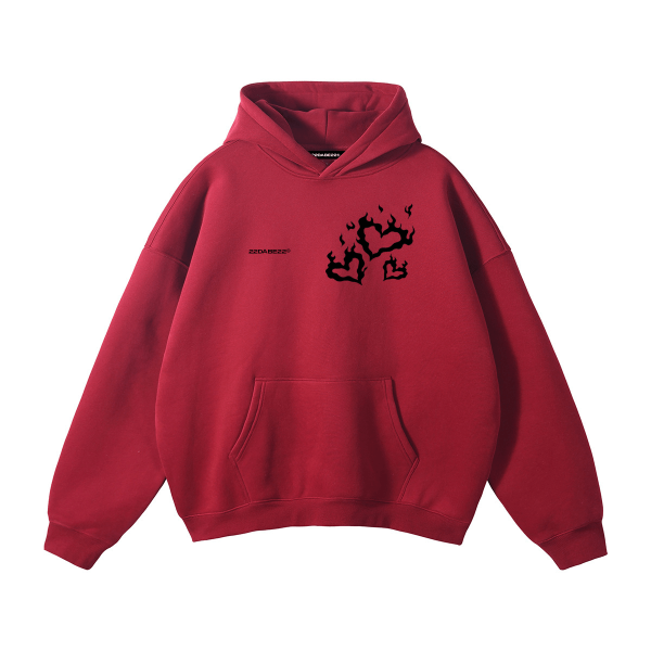 Hoodie Red Hearts by 22DABE22® Online-Verkauf